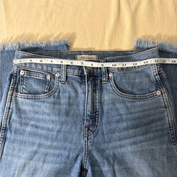 Madewell Cali Demi Boot Cut Jeans size 28 Raw Hem - Picture 6 of 10